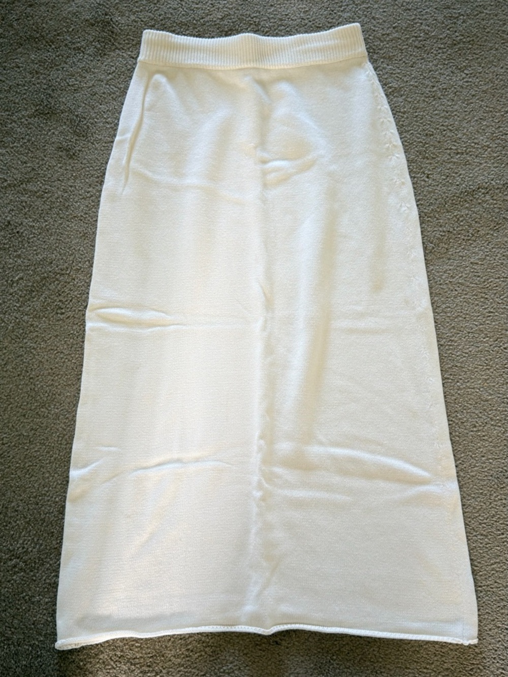 Avy & Co Tilda Cream Knit Skirt - Picture 7 of 8